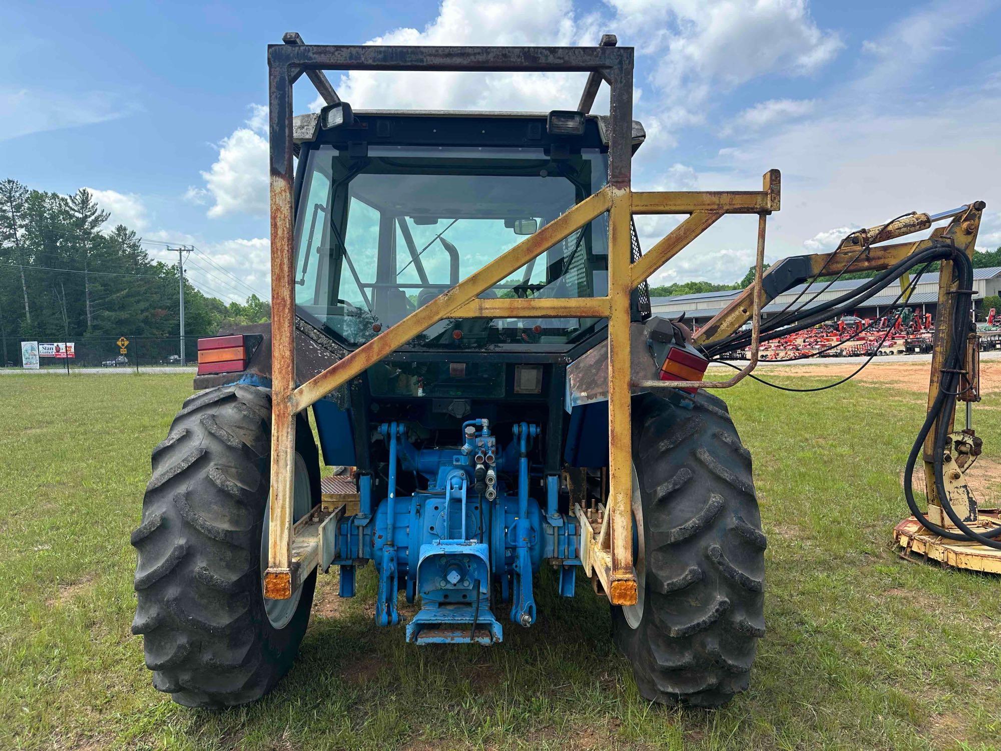 Ford 5640 Enclosed Cab 4x4 Tractor Side Arm Mower