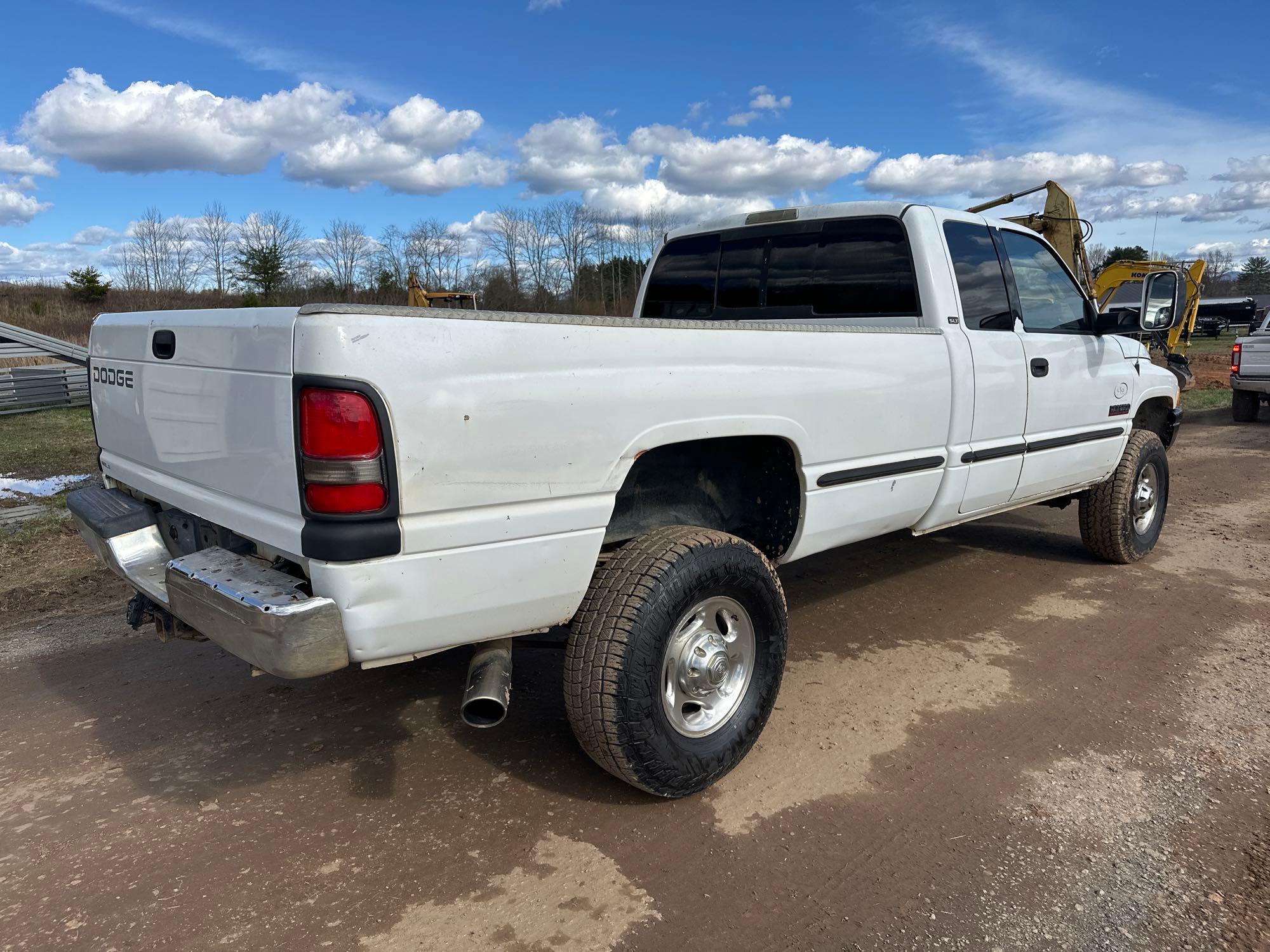 2001 Dodge Ram 2500 4x4 Pickup Truck (Diesel), VIN # 3B7KF236X1G188560