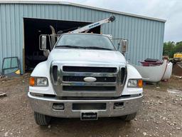 2007 Ford F-750 Service Truck with Crane, VIN # 3FRWF75S37V511976