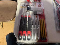 (2) 39 Piece Utility and Snap Off Knife Set
