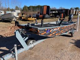 Flat Bottom Boat w/ Trailer
