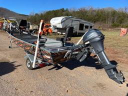 Flat Bottom Boat w/ Trailer
