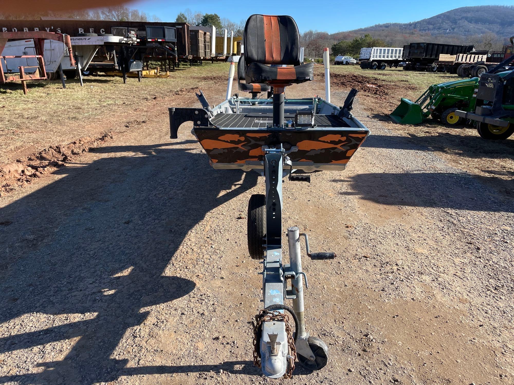 Flat Bottom Boat w/ Trailer
