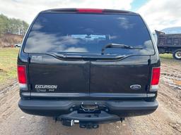 2001 Ford Excursion 4x4 (MPV), VIN # 1FMNU41S51EB45830
