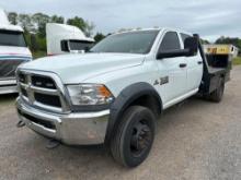 2013 Ram 4500 4x4 Flatbed Truck, VIN # 3C7WRLEL2DG592574