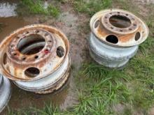 Pallet of (4) 10 Lug Misc Wheels