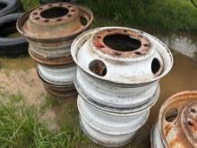 Pallet of (6) 8 Lug Misc Wheels