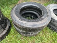 (3) Goodyear 10R 22.5 Tires