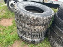 (4) Sumitomo 11.00 R22 Tires