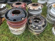 Pallet of (11) 10 Lug Misc Wheels