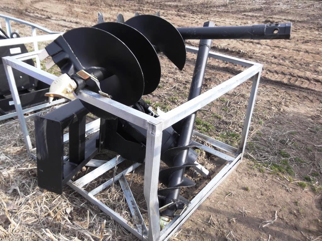 118-38 NEW Skid Steer Auger w/ 3 Bits