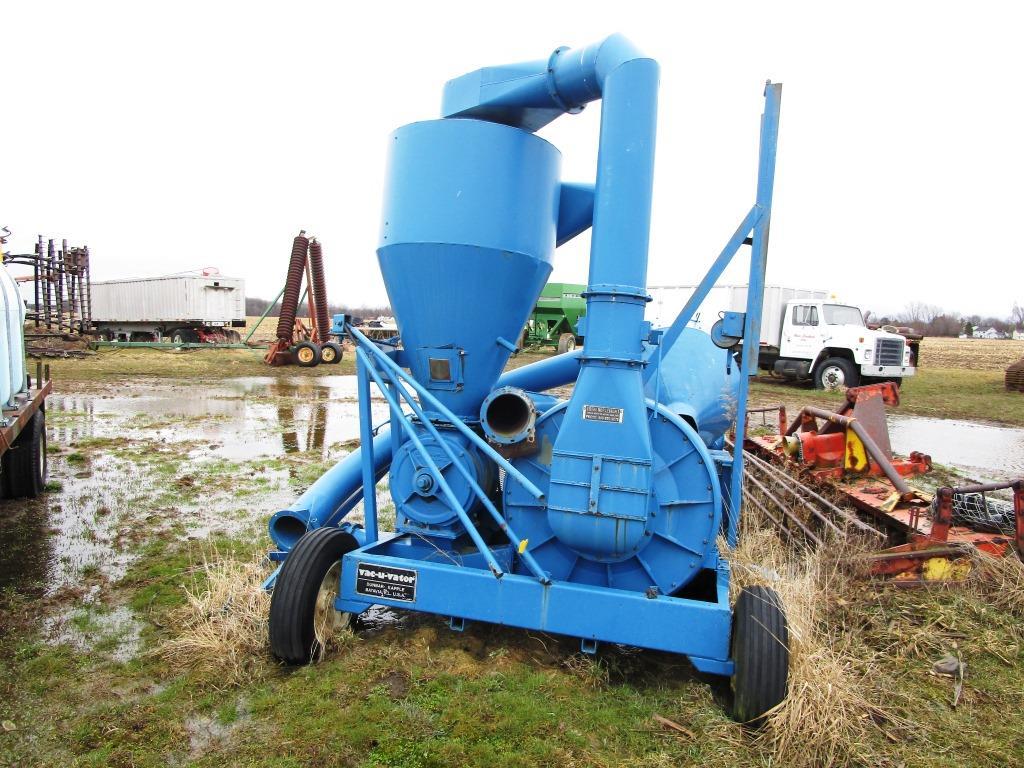 145-17 Dunbar 6" 2 Stage Grain Vac - Needs Air-Lock Rebuild