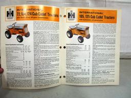 156-20 Lot of (2) Cub Cadet Brochures 72,104,124,105,125