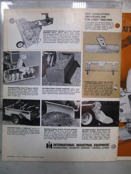 156-20 Lot of (2) Cub Cadet Brochures 72,104,124,105,125