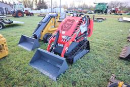 130-4 NEW EGN EG360 Mini Tracked Stand On Skid Steer w/ Bucket