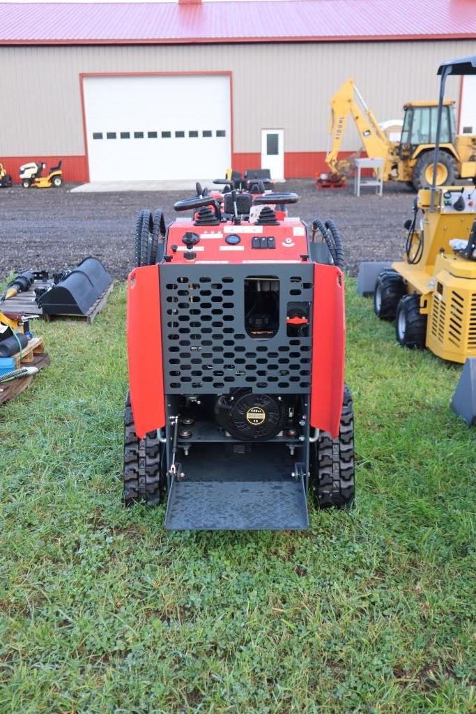 130-4 NEW EGN EG360 Mini Tracked Stand On Skid Steer w/ Bucket