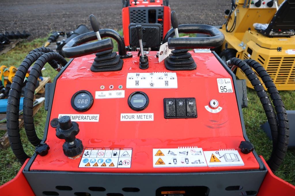 130-4 NEW EGN EG360 Mini Tracked Stand On Skid Steer w/ Bucket
