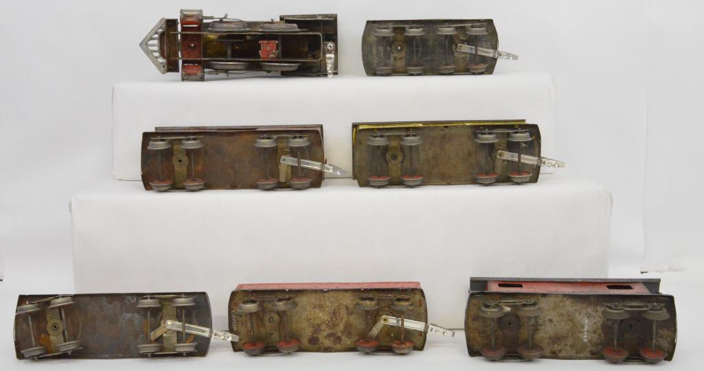 Antique Elektoy standard gauge tinplate steam freight set