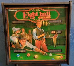 1985 Bally Midway Eight ball Champ pinball machine