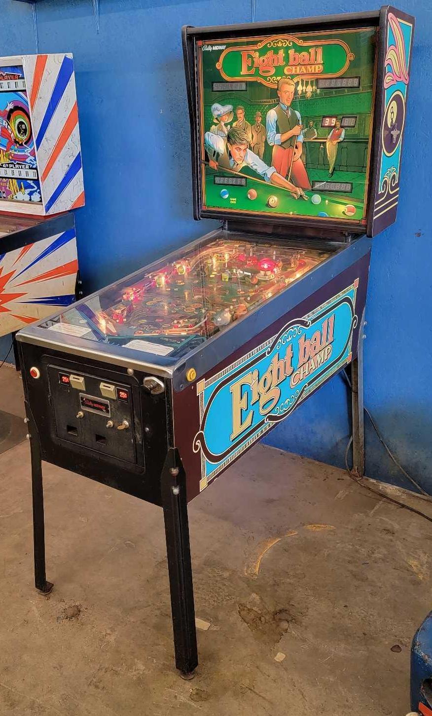 1985 Bally Midway Eight ball Champ pinball machine