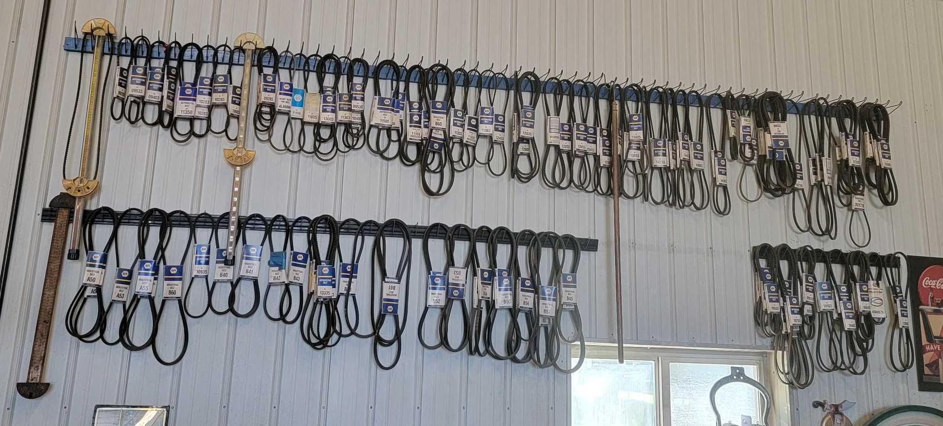Shop Inventory of new old stock Napa belts