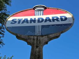 Standard Oil vertical outdoor sign