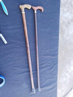 (2) walking Canes