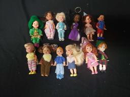 Assortment of miniature Dolls 4" tall