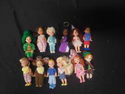 Assortment of miniature Dolls 4" tall