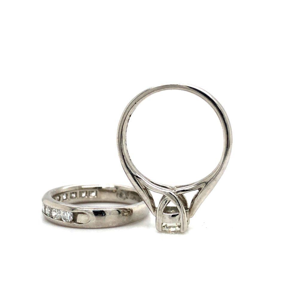 Fancy-Cut Octillion Solitaire Diamond Ring Set