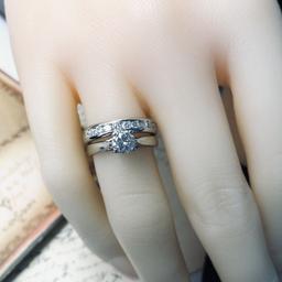Fancy-Cut Octillion Solitaire Diamond Ring Set