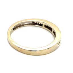 14k White Gold Channel Set Diamond Wedding Band Ring