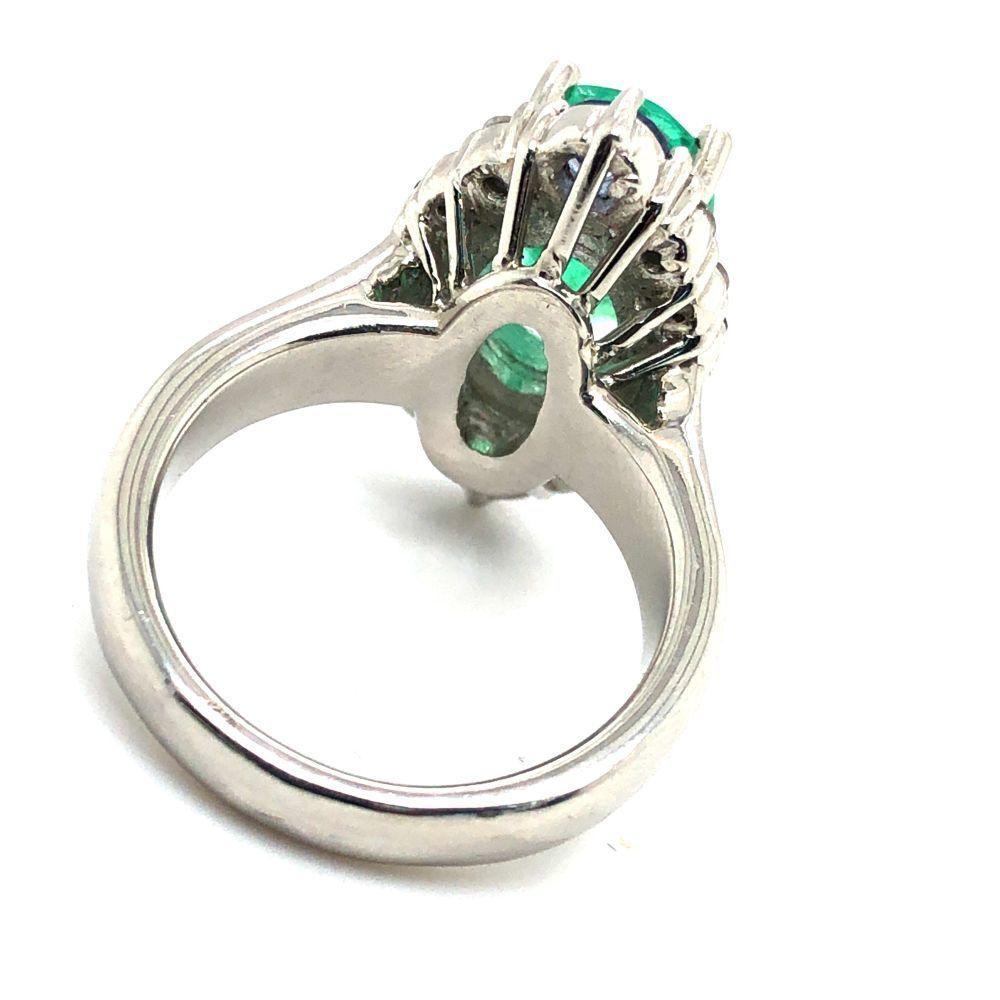 GIA Colombian Emerald & Ruby-Sapphire-Diamond Ring