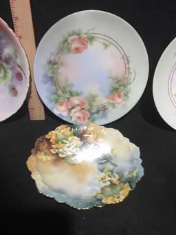 Various Floral Plates