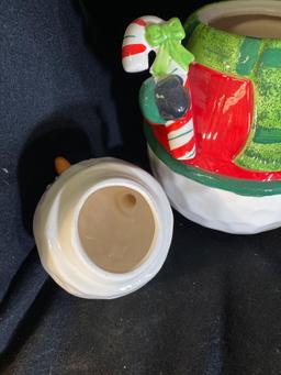 Hallmark Crooked Head Snowman Cookie Jar