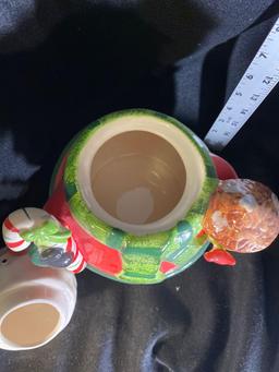 Hallmark Crooked Head Snowman Cookie Jar