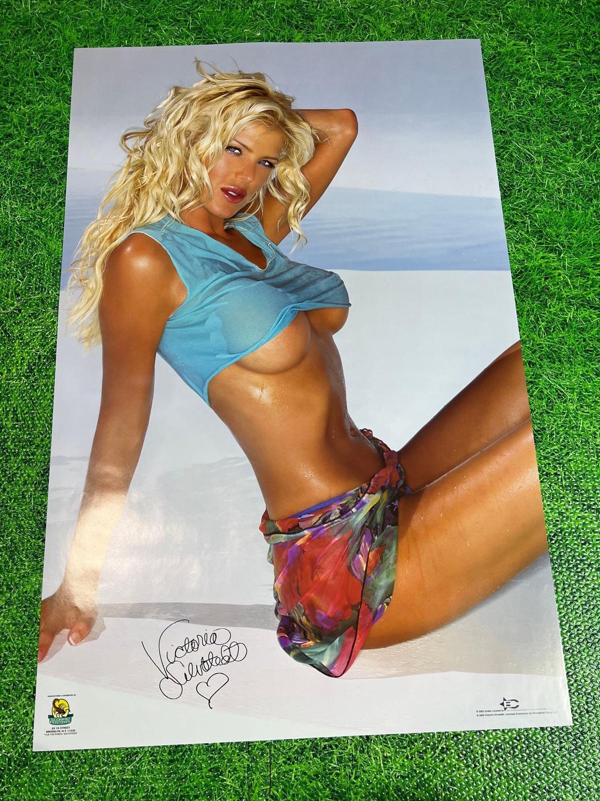 vintage 2002 Victoria Silvstedt swimsuit poster