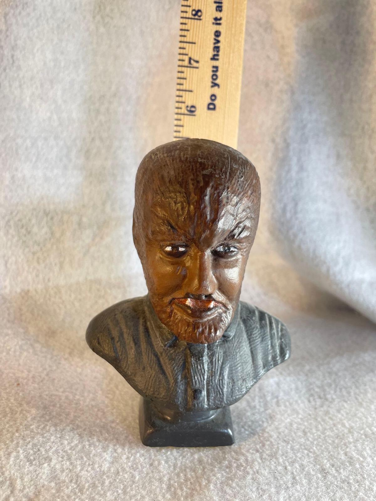 Vtg Wolfman Mini Bust