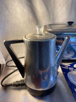 Vtg Deep Fryer, Percolators and Misc