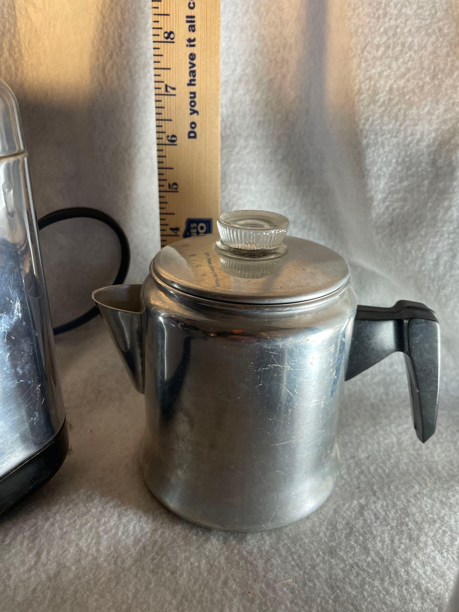 Vtg Deep Fryer, Percolators and Misc