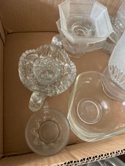 Assorted Antique Clear Glass