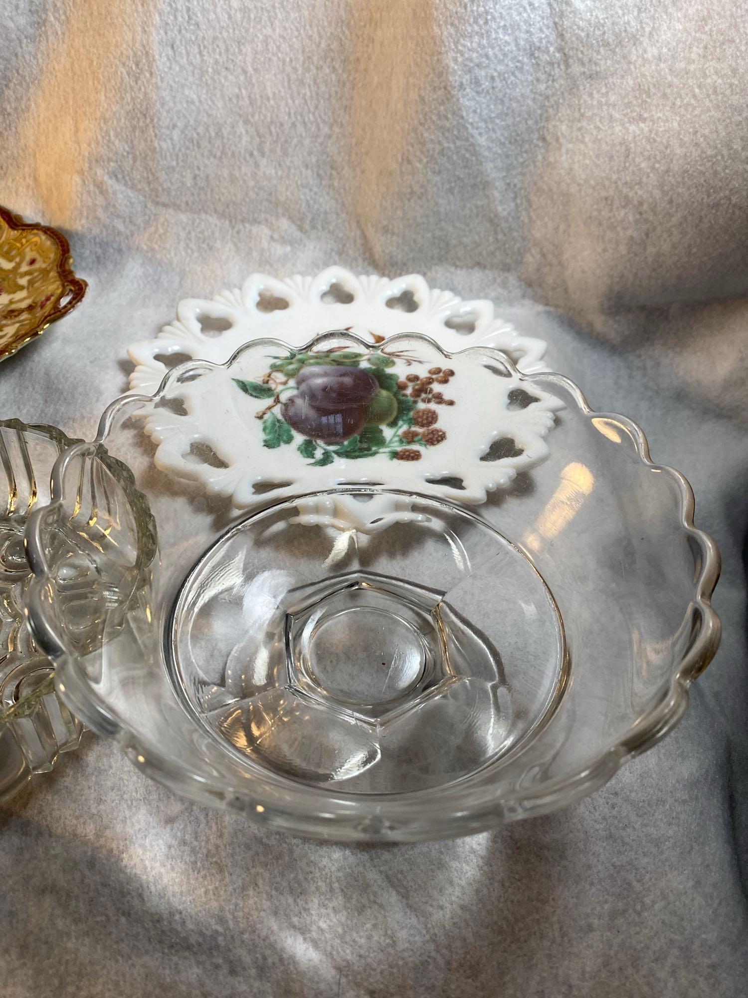 Vintage Serveware With Dessert Platter