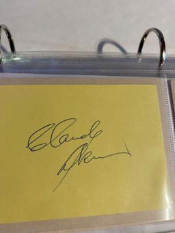 Eight Assorted Celebrity Autographs