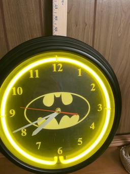 Batman Clock Neon