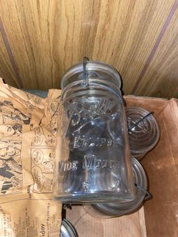 Vtg Ball Eclipse Wide Mouth Jars (9)