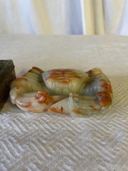 Soapstone Crab and Trinket Boxes