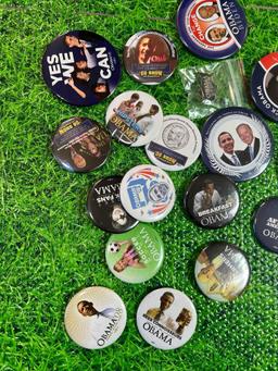 obama campaign buttons