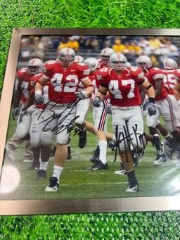 AJ Hawk, Bobby Carpenter, Anthony Schlegel Autographed 8x10 Photo Pic Ohio State