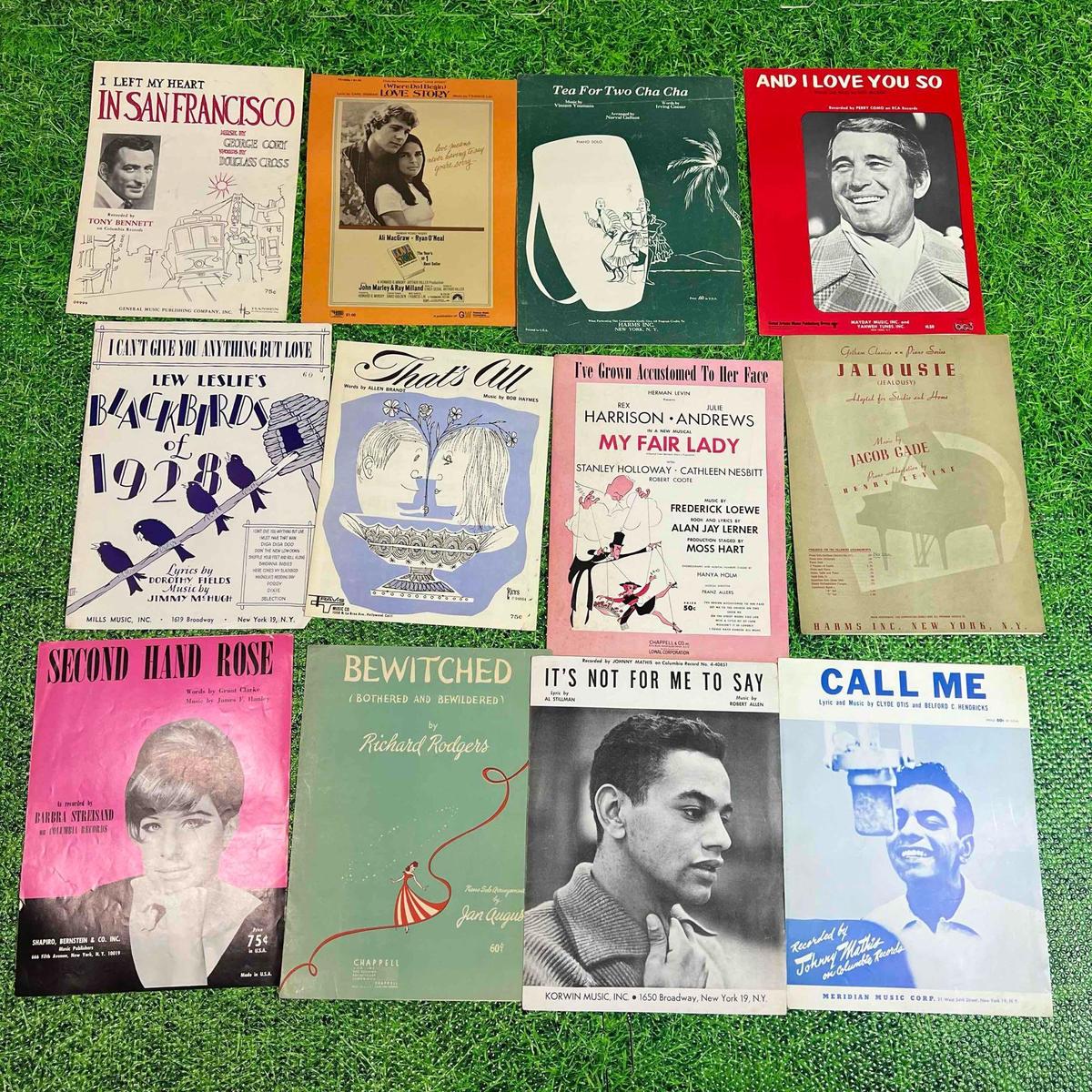 vintage song sheets