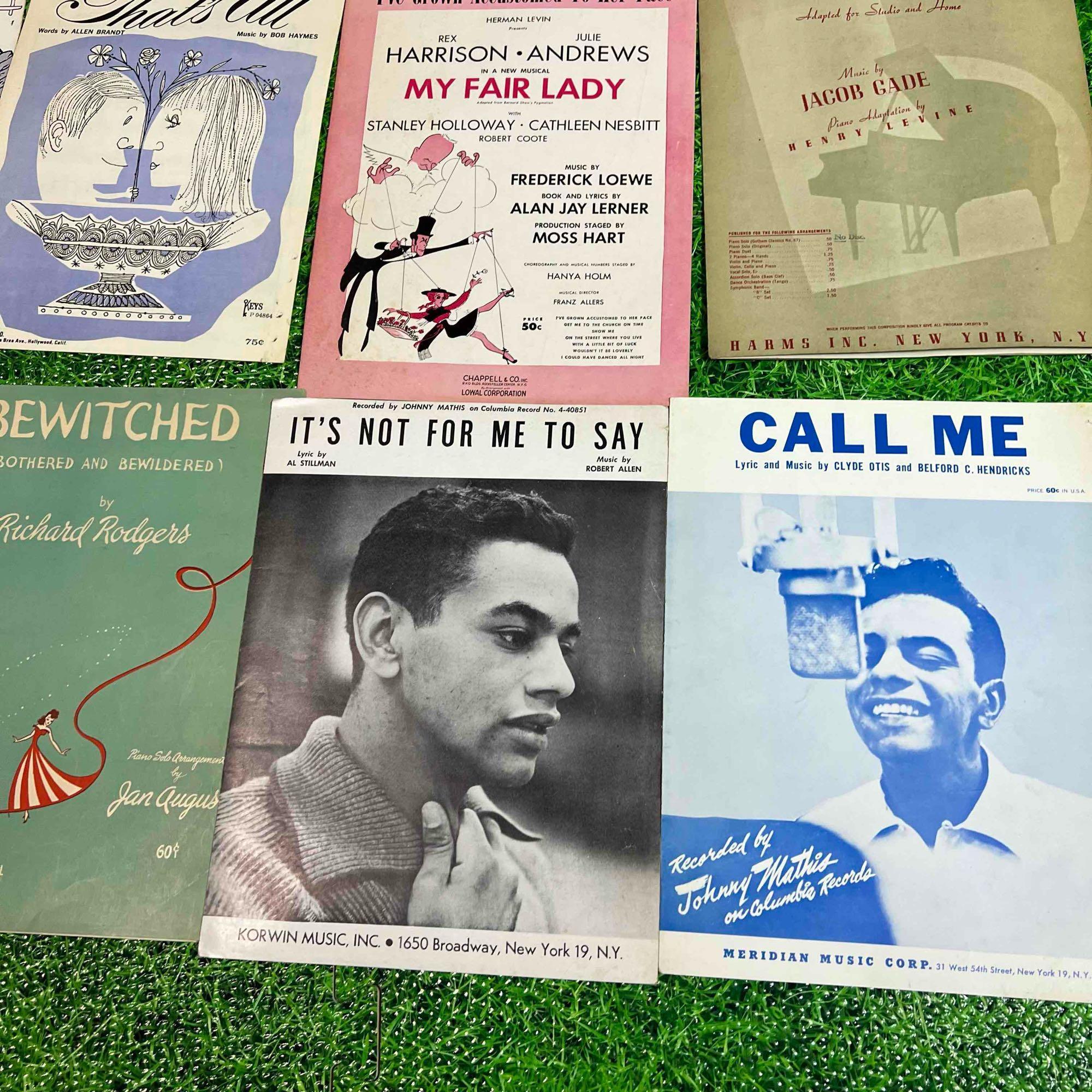 vintage song sheets